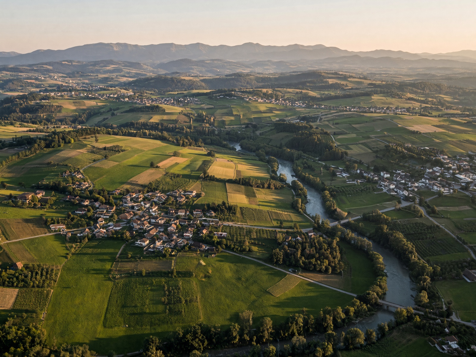 Landschaft in der Region Zofingen